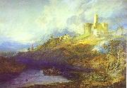 J.M.W. Turner Warkworth Castle Northumberland Thunder Storm Approaching at Sun-Set. France oil painting reproduction
